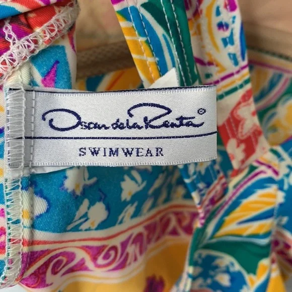 Oscar de la Renta Floral One Piece Swimsuitsize 6
